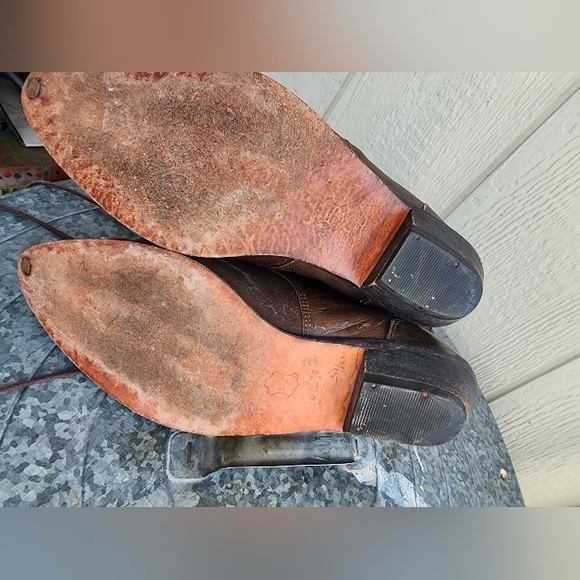 Leather Brown Zodiac Lace Up Women's Boots - Picture 5 of 7